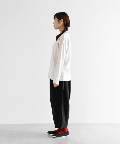 HUIS |［HUIS in house］SUVIN COTTON長袖カットソー（グレージュ）【ユニセックス】CS201