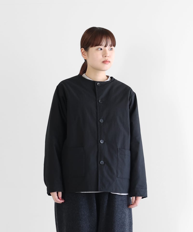 HUIS |ダウンプルーフコットンsunstate中綿ジャケット（ブラック