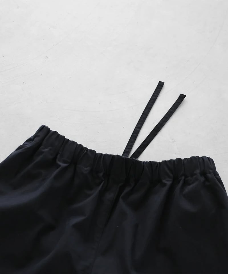 超美品huis ブラック バルーンパンツ バフクロスバルーンパンツ（ブラック）【ユニセックス】を