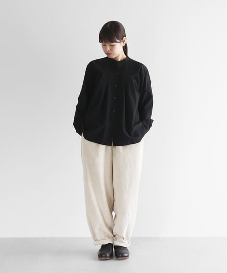HUIS | 綿麻コーデュロイバルーンパンツロング（太畝・きなり）【ユニセックス】506L