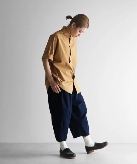 HUIS |やわらかシーチングコットンバルーンパンツ（ダークネイビー）【ユニセックス】506