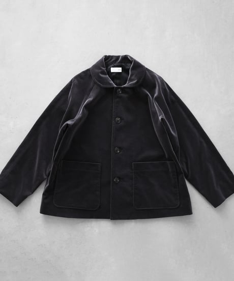 HUIS | シャトルベルベッティーン(別珍)ショートコート（ダークグレー）【ユニセックス】319