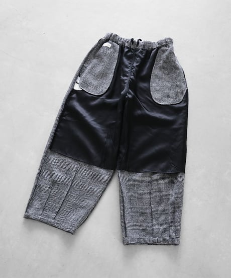 HUIS | “HUIS×尾州”縮絨ウールバルーンパンツロング（グレンチェック）【ユニセックス】506L