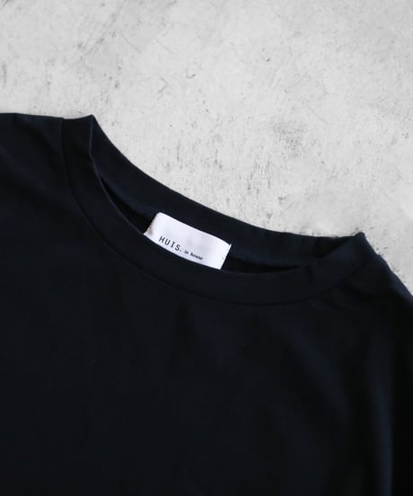 HUIS |［HUIS in house］SUVIN COTTON長袖カットソー（ブラック）【ユニセックス】CS201
