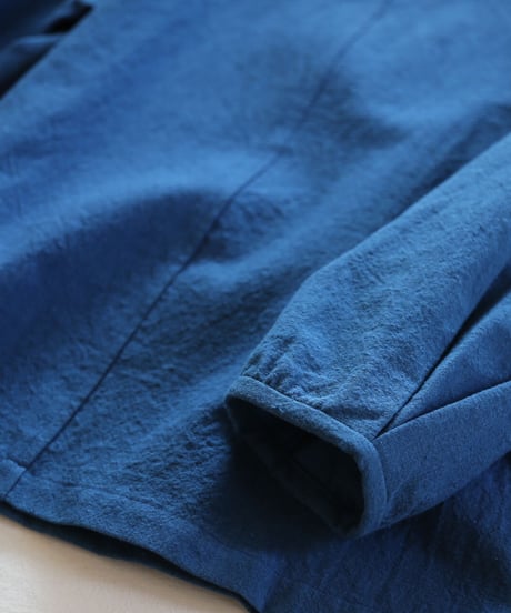 暮らしの衣あじさい | 藍染いろはブラウス（備後節織 ）薄紺/中紺