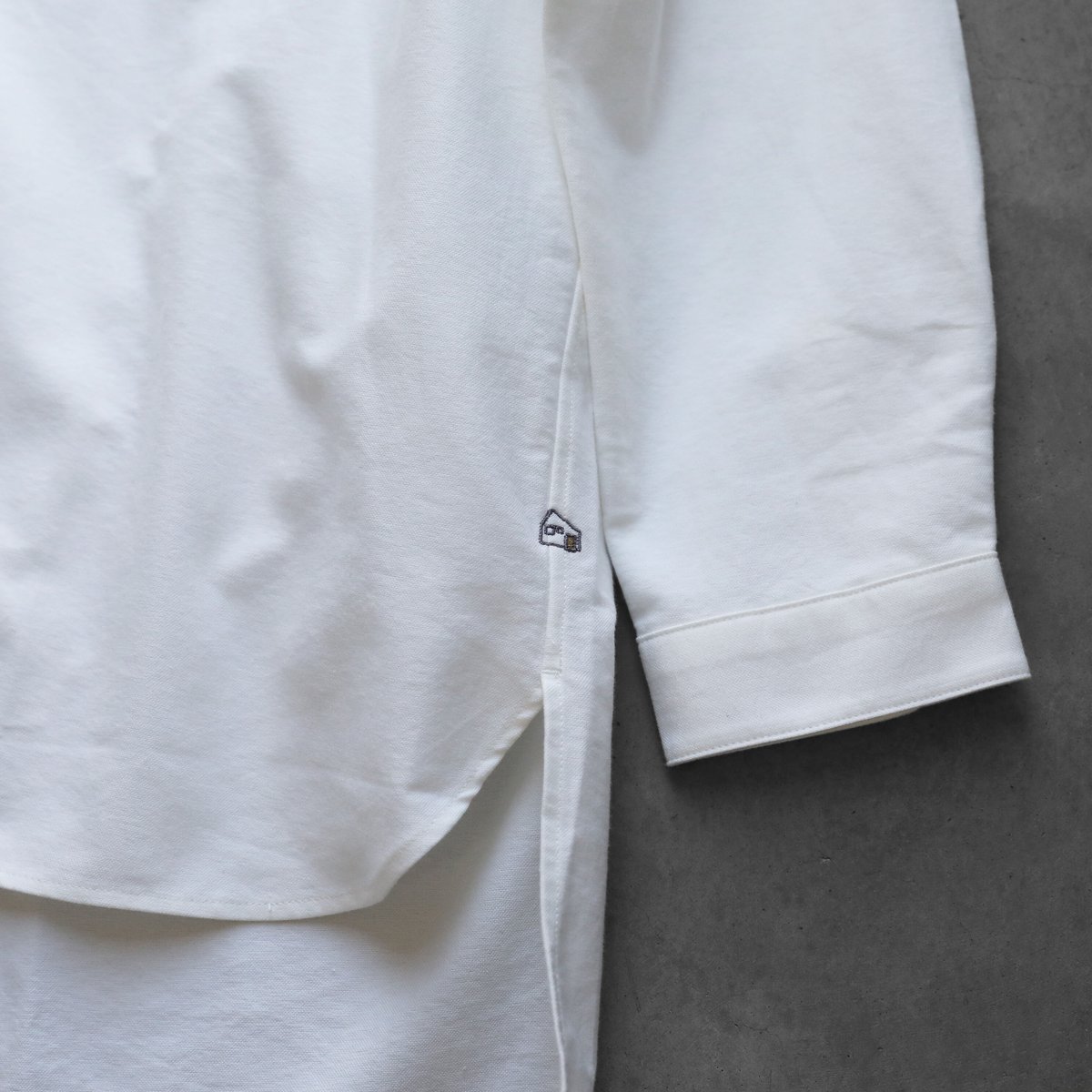 HUIS 遠州織物　ノーカラーシャツジャケット （オレガノ）【ユニセックス】 HUIS 遠州織物 ノーカラーシャツジャケット （オレガノ）【ユニ