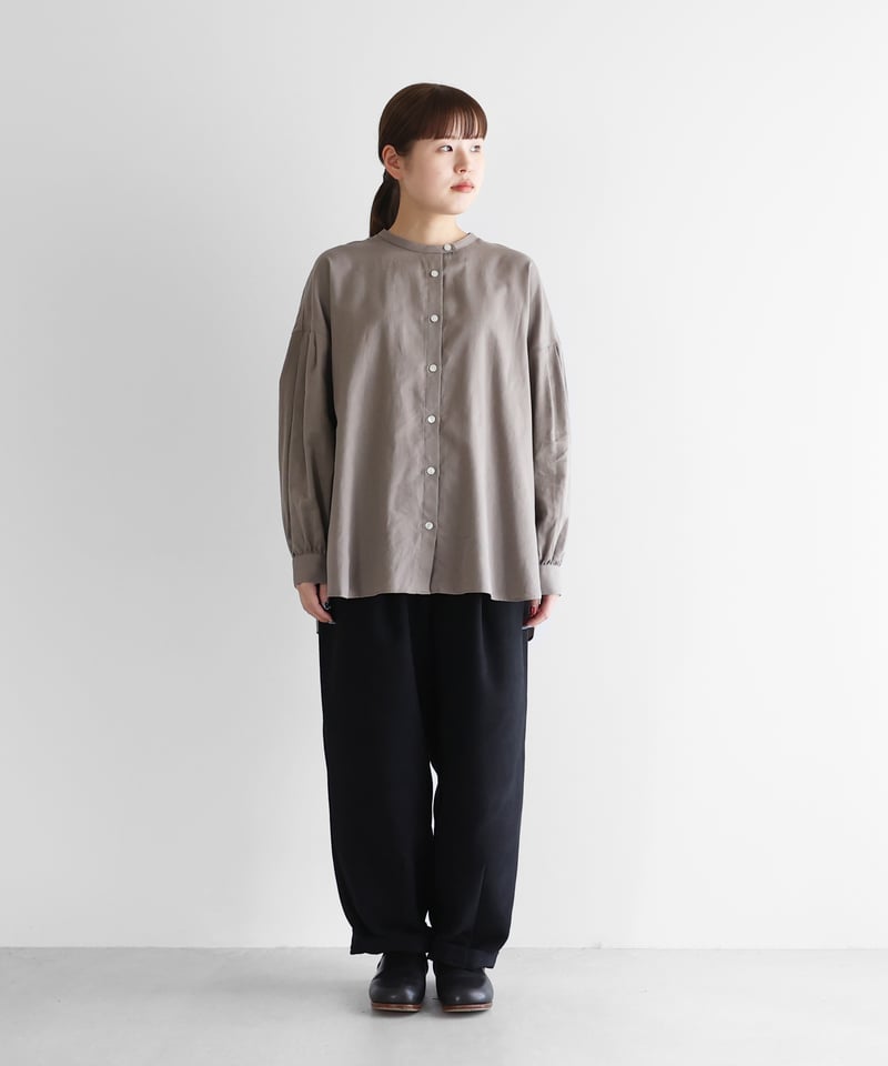 HUIS | 厚手モールスキンワイドパンツ（ブラック）【ユニ