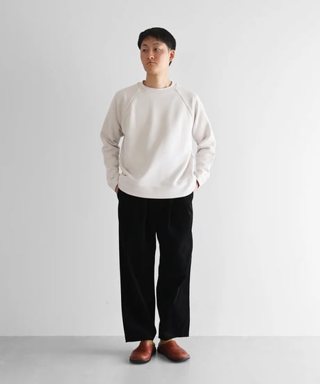 HUIS | ［HUIS in house］SUVINプレーンプルオーバー（ホワイトグレー）【ユニセックス】SW204