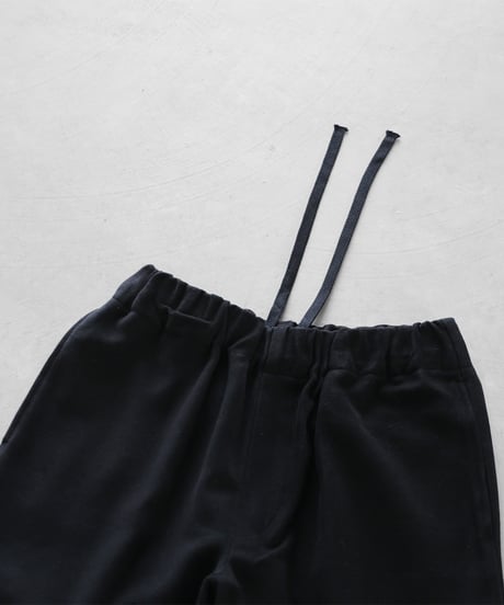 HUIS | 厚手モールスキンイージープレーンパンツ（ブラック）【ユニセックス】510