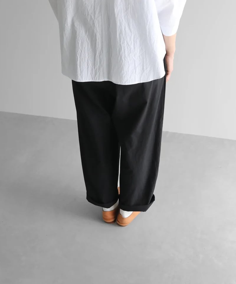 HUIS |コードレーンワイドパンツ（ブラック）【ユニセックス】504 | 絲