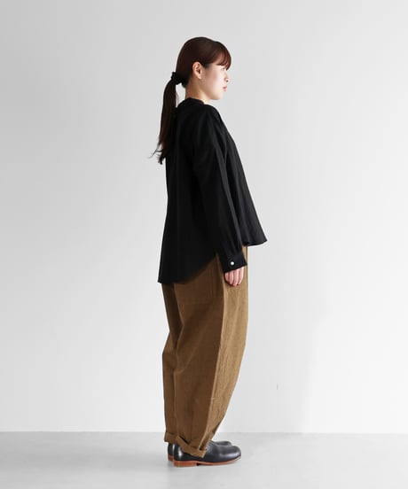 HUIS | ウォッシャブルウールコットンバルーンパンツロング（キャメル）【ユニセックス】506L