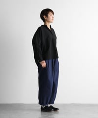 HUIS.遠州織物 ギザコットンブロードワイドブラウス フリーサイズ 定価2万 ギザコットンブロードスクエアワイドシャツ（白）【レディス