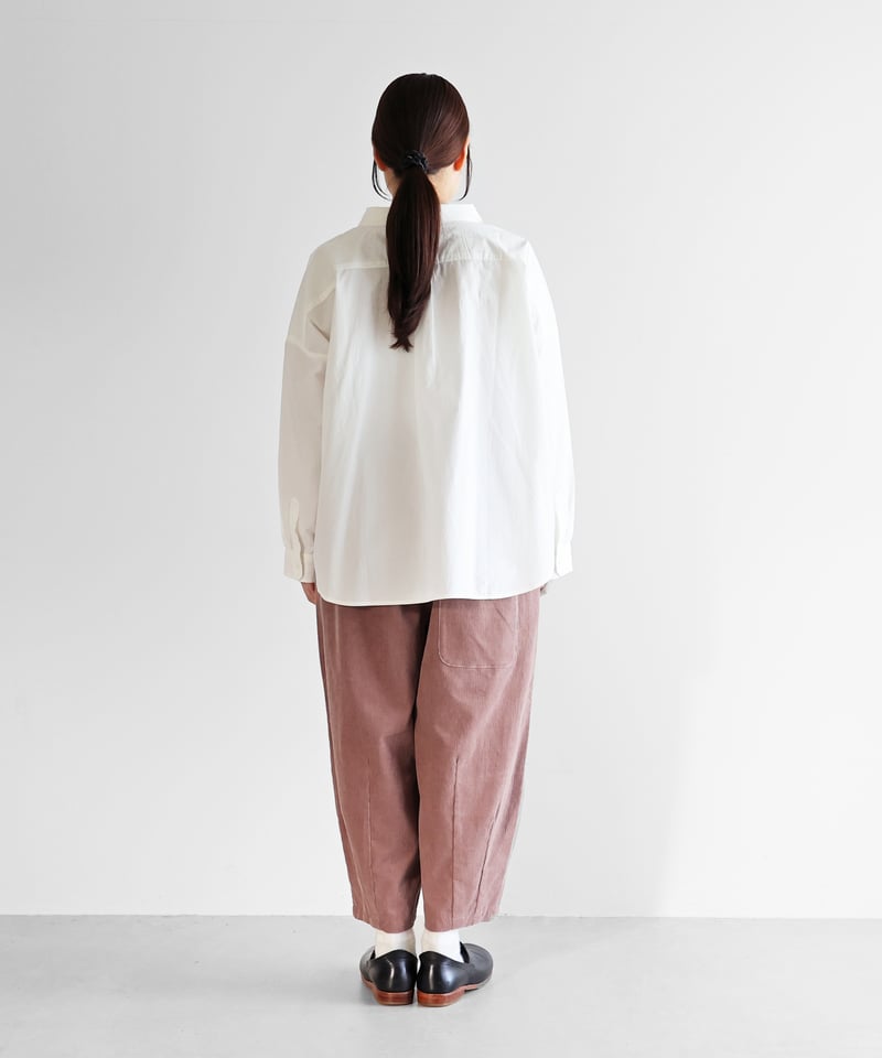 HUIS | シャトルコーデュロイバルーンパンツ（細畝・ダスティピンク