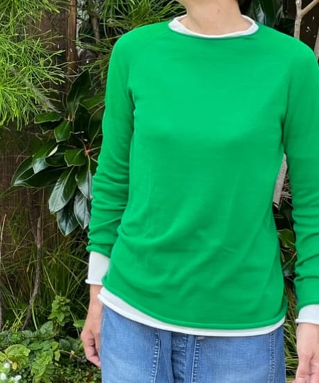 mokono | 薄綿クルーネック 長袖