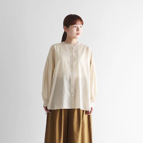 huis 遠州織物　 ウェザークロスラップスカートパンツ　ベージュ huis | STORES