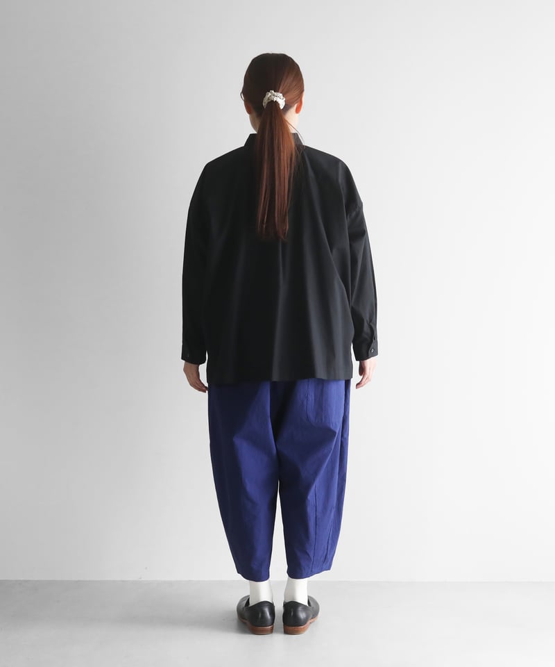 huisバルーンパンツコードレーンネイビー506 HUIS |コードレーンバルーンパンツ（ダークネイビー）【ユニ