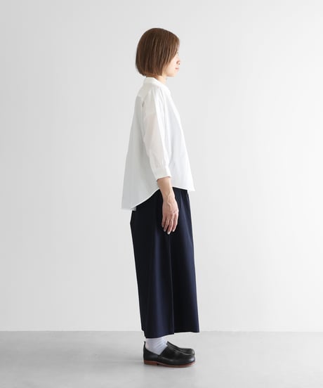 HUIS | やわらかコットンスカートパンツ（ダークネイビー）【ユニセックス】505