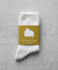 HUIS |［HUISのくつした］JACQUARD（ミストホワイト）【ユニセックス22cm-27cm】