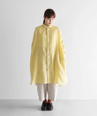HUIS |シャトルリネンライトロングシャツ（ペールイエロー）【ユニセックス】004