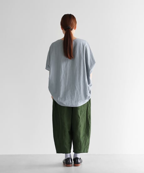 HUIS |バンブーリネンバルーンパンツ（エバーグリーン）【ユニセックス】506