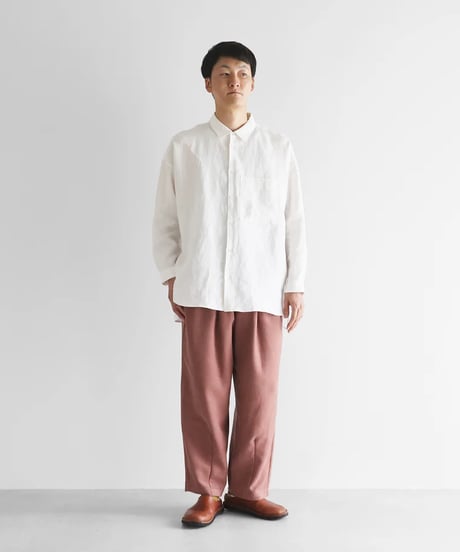 HUIS | 厚手モールスキンワイドパンツ（ピンク）【ユニセックス】504