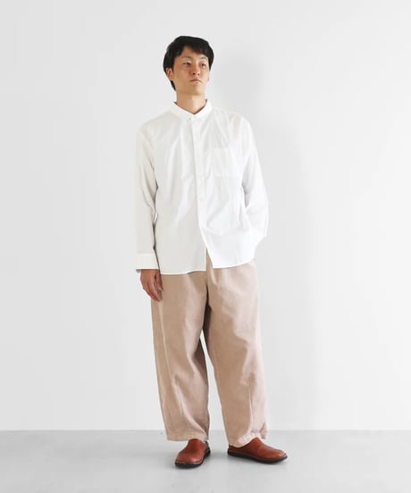 HUIS |シャトルコーデュロイバルーンパンツロング（太畝・ピンクベージュ）【ユニセックス】506L