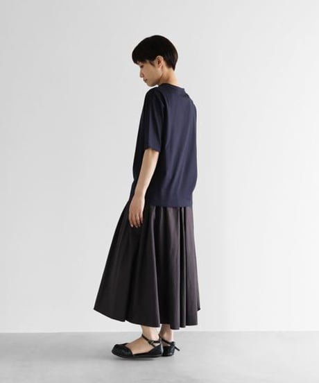 HUIS in house | SUVIN COTTON5分袖カットソー（ダークネイビー）【ユニセックス】CS101