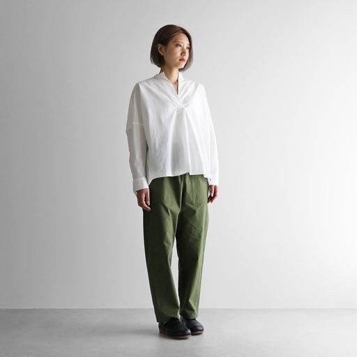 HUIS | バフクロスイージーワークパンツ（カーキ）【ユニセックス】507  