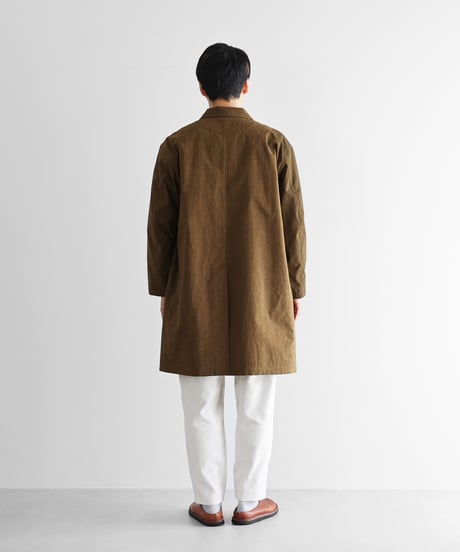 HUIS | ウォッシャブルウールコットンショップコート（キャメル）【ユニセックス】302