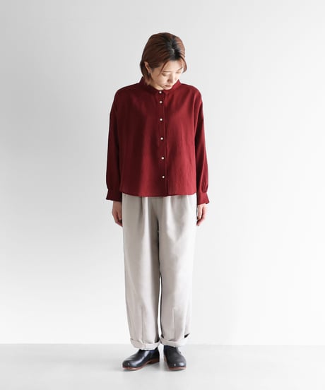 HUIS | 厚手モールスキンワイドパンツ（グレー）【ユニセックス】504