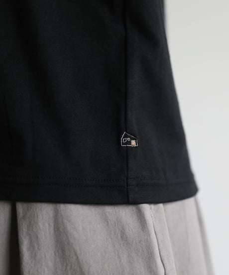 HUIS |［HUIS in house］SUVIN COTTON長袖カットソー（ブラック）【ユニセックス】CS201