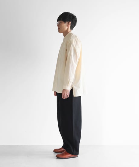 HUIS | 厚手モールスキンバルーンパンツロング（ブラック）【ユニセックス】506L