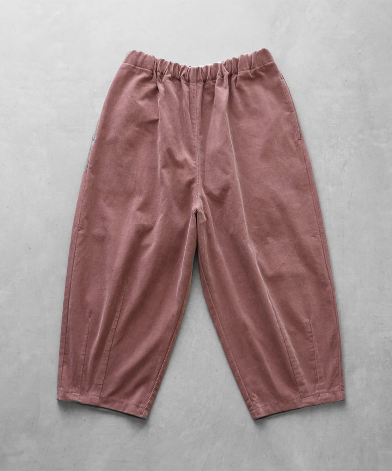 HUIS | シャトルコーデュロイバルーンパンツ（細畝・ダスティピンク