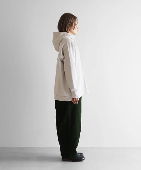 HUIS | ［HUIS in house］SUVINスウェットジップパーカーL（ホワイトグレー）【ユニセックス】SW701L