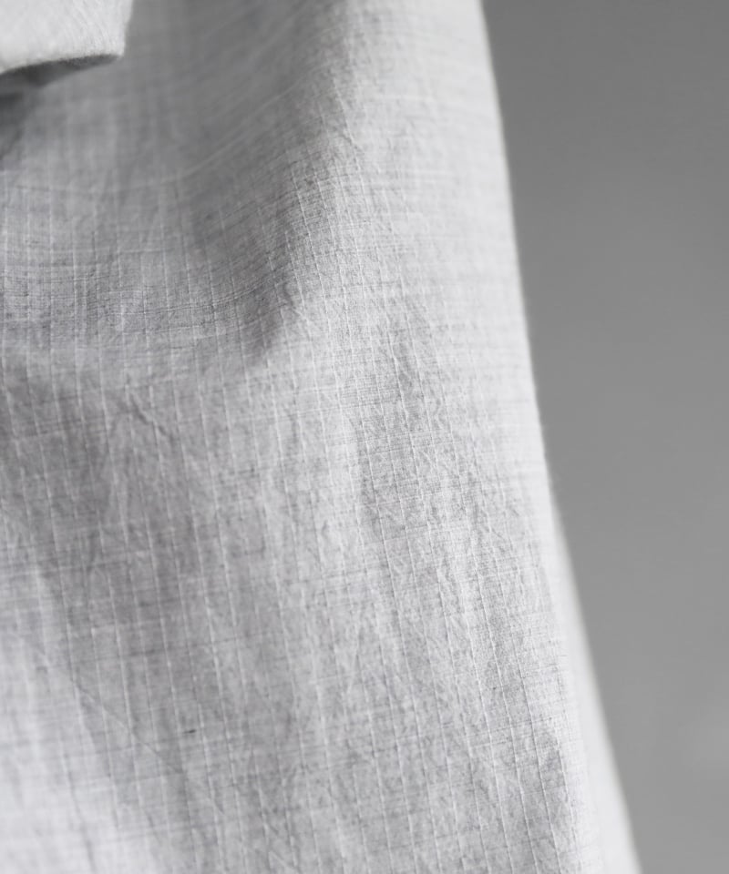 HUIS |コードレーンワイドブラウス（トップ糸グレー）【レディス】U102