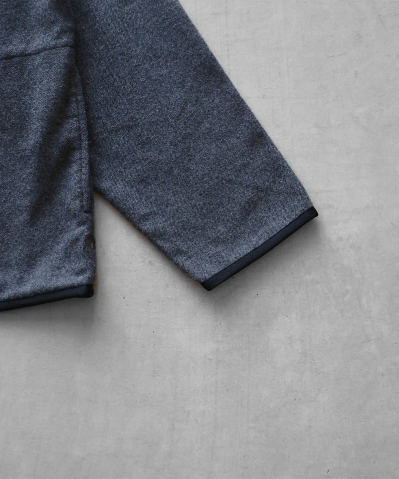 希少 HUIS. 313 ヤクウール綾ネル パイピング ブルゾン HUIS.】313 ヤクウール綾ネルパイピングブルゾン（ライトグレー