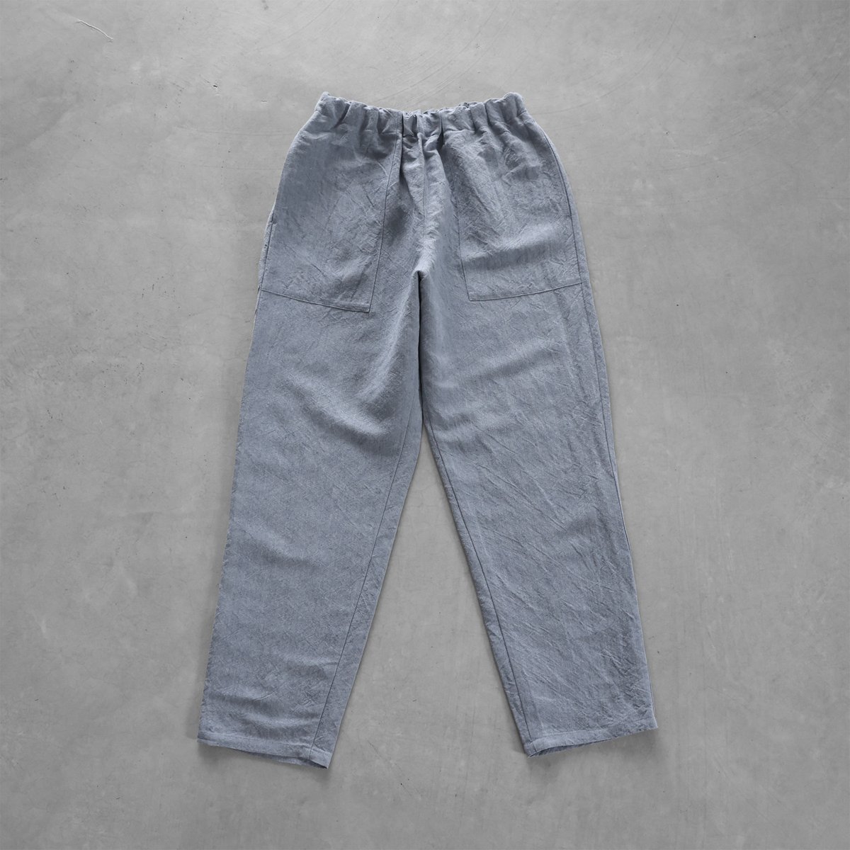 HUIS |バンブーリネンイージーワークパンツ（ライトブルー）【ユニ