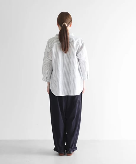 HUIS | ［HUIS in house］SUVIN COTTONバルーンパンツロング（ダークネイビー）【ユニセックス】CS506L