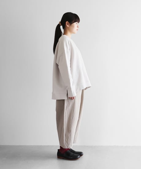 HUIS | ［HUIS in house］SUVINスウェットゆるプルオーバー（ホワイトグレー）【ユニセックス】SW201