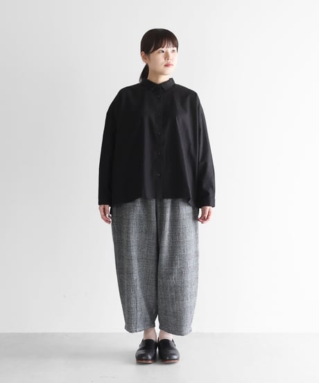 HUIS | “HUIS×尾州”縮絨ウールバルーンパンツ（グレンチェック）【ユニセックス】506