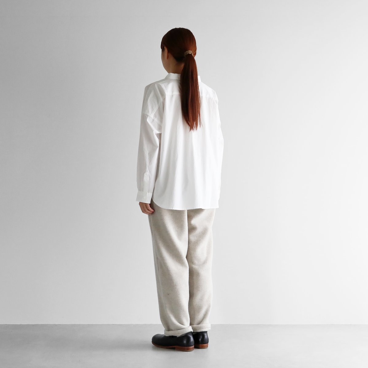 HUIS×尾州”縮絨ウールフランネルイージーワークパンツ