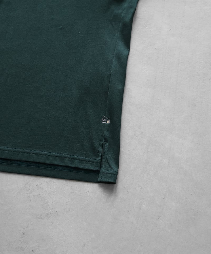 【新品】HUIS in house SUVIN COTTON 半袖ポロカットソー HUIS in house］SUVIN COTTON半袖ポロカットソー（ダーク