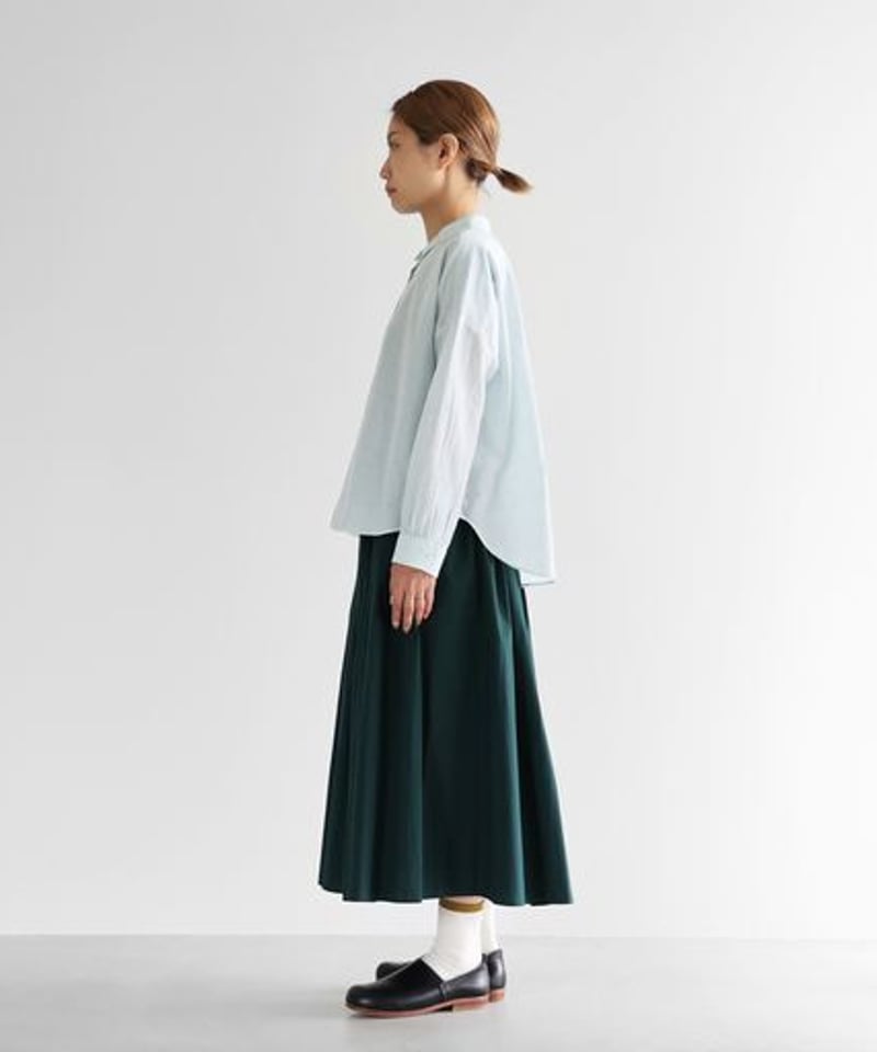 「じゅんのんさん専用」HUIS コードレーンバンドカラーワイドブラウス HUIS | ボタニカルコードレーンワイドブラウス（クチナシ