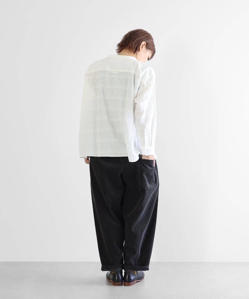 HUIS | シャトルコーデュロイバルーンパンツロング（細畝