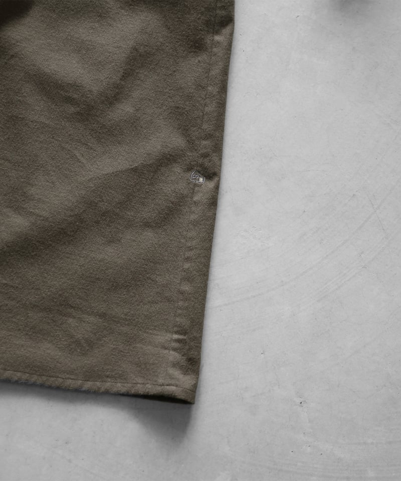 HUIS | 起毛ビエラ前開きロングワンピース（オレガノ）【レディス