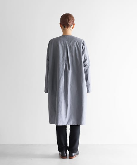 HUIS |ダウンプルーフコットンふかふかオーバーコート（スチールグレー）【ユニセックス】305