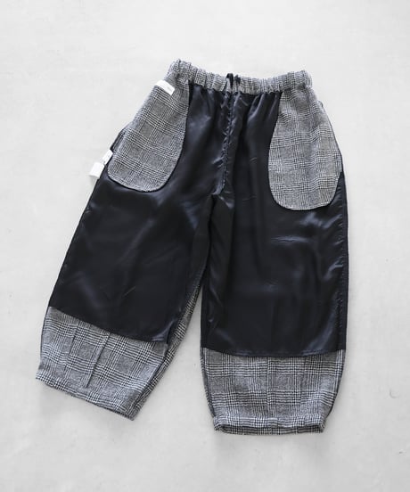 HUIS | “HUIS×尾州”縮絨ウールバルーンパンツ（グレンチェック）【ユニセックス】506