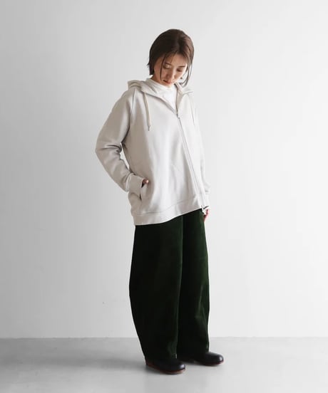 HUIS | ［HUIS in house］SUVINスウェットジップパーカーL（ホワイトグレー）【ユニセックス】SW701L