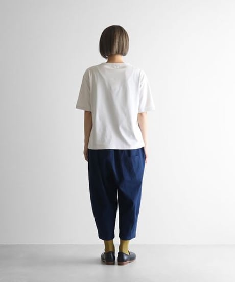 HUIS in house | SUVIN COTTON5分袖カットソー（アイスグレー）【ユニセックス】CS101