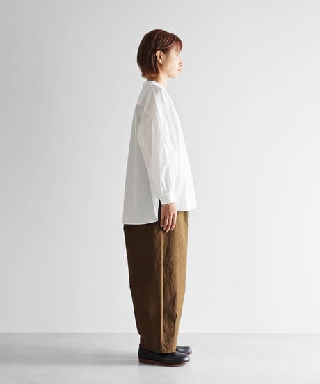 HUIS | ウォッシャブルウールコットンバルーンパンツロング（キャメル）【ユニセックス】506L